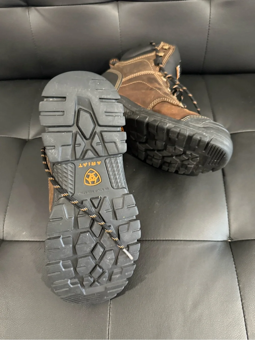 Ariat Work Men's Brown Leather Waterproof Work Boots